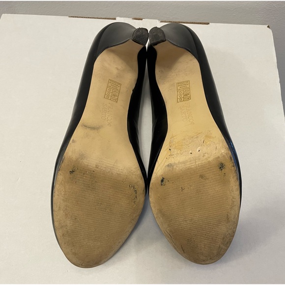 Black Leather Franco Sarto Platform Pumps - Like New - Picture 3 of 3